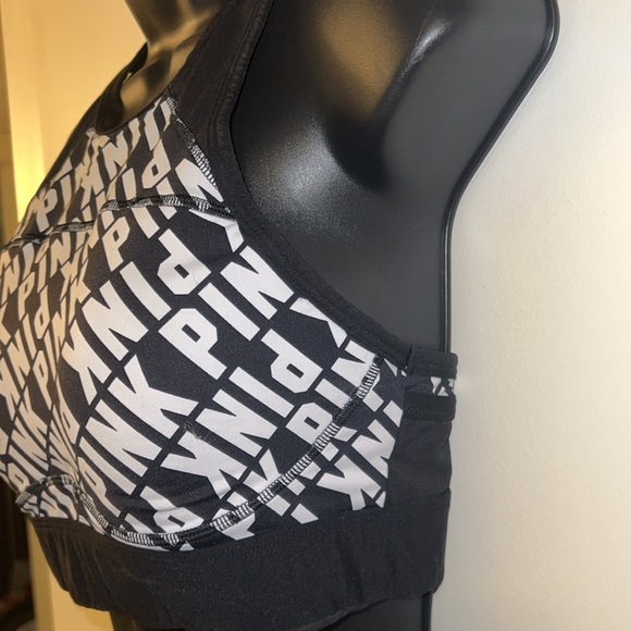 CLASSICE PINK LOGO SPORTS BRA - Picture 3 of 9